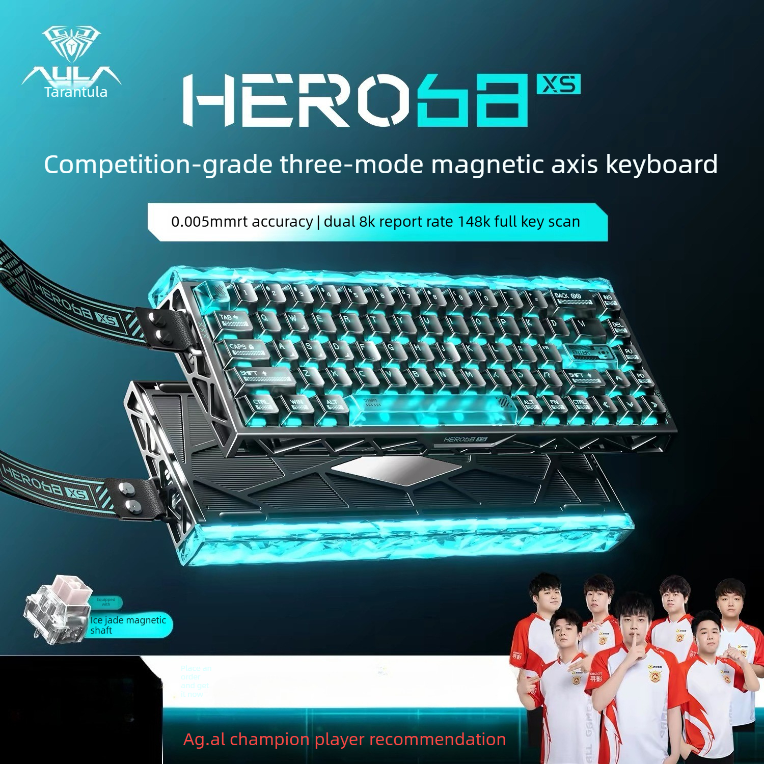 Gaming Keyboard Expensive - AULA HERO68 XS 68 Keys Magnetic
