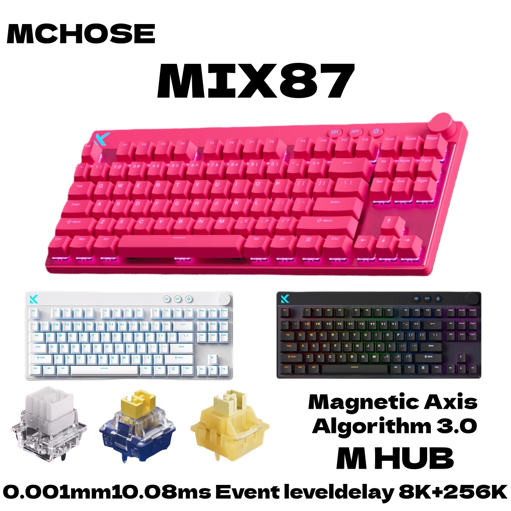 Gaming Keyboard Expensive - MCHOSE MIX87 Wired Gaming Keyboard Magnetic