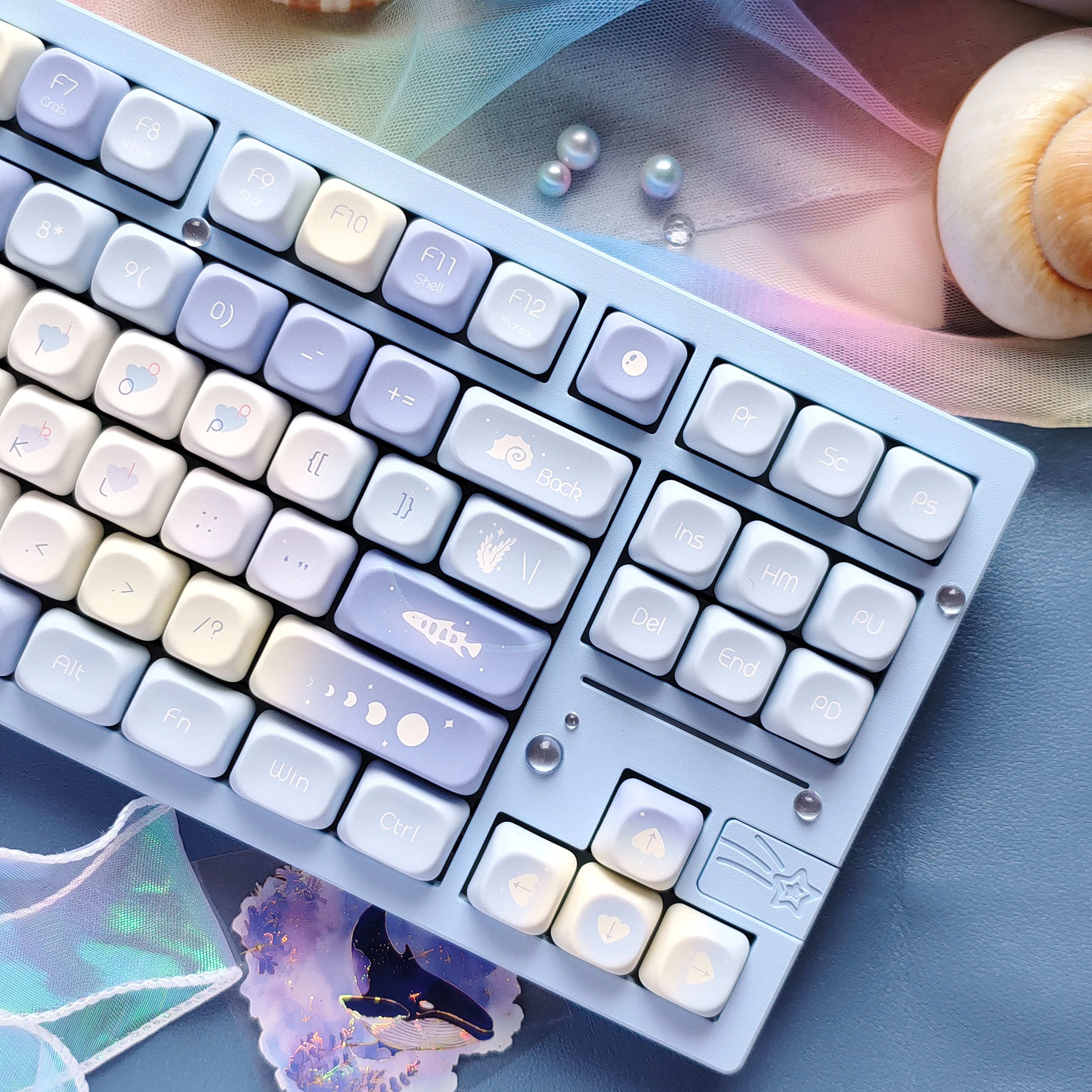Keyboard Gaming Blue Switch - Five Sided Dye Sublimation Keycaps 130
