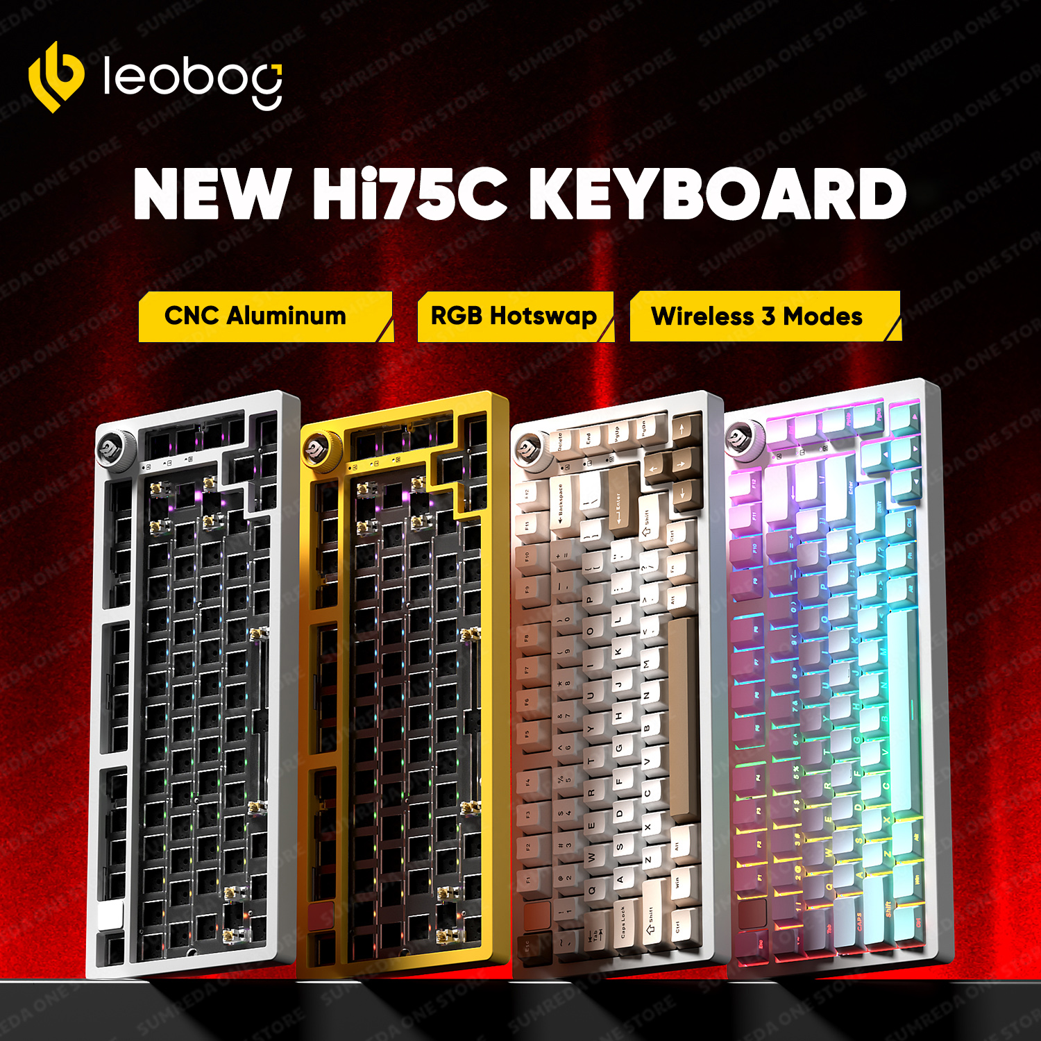 Gaming Keyboard Mini Mechanical - Leobog Hi75C Hi75 Hi75C Pro Aluminum