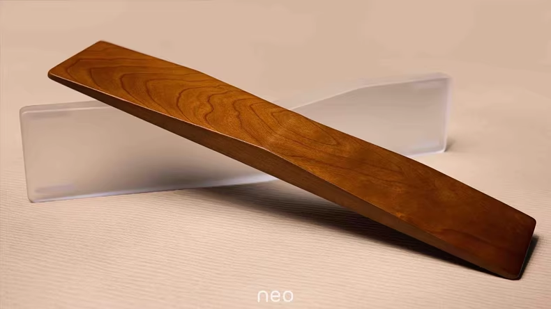 Gaming Keyboard Hand - Neo Ergo Palm Rest CustomWooden Acrylic