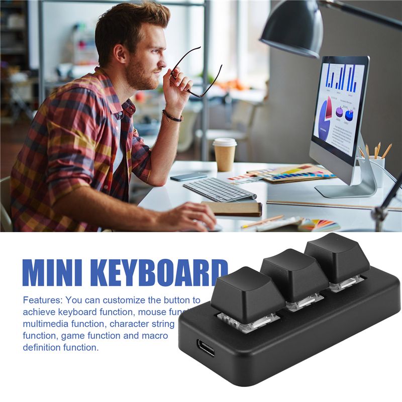 MK321 Progammable Macro Mini K – обзор и цена Gaming Keyboard Mini Mechanical