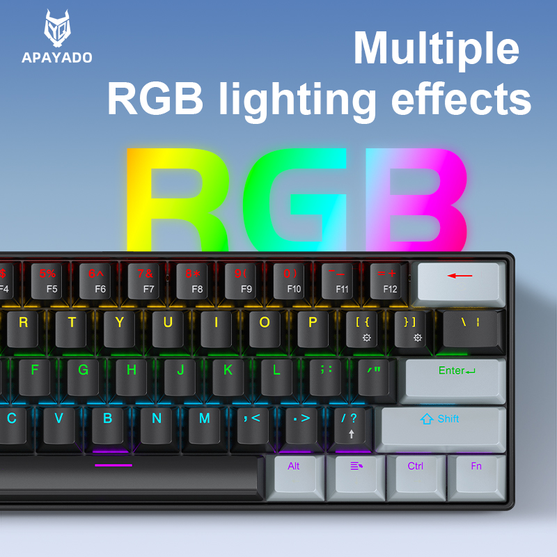 APAYADO K61 Mini Mechanical Ke – обзор и цена Keyboard Gaming Blue Switch