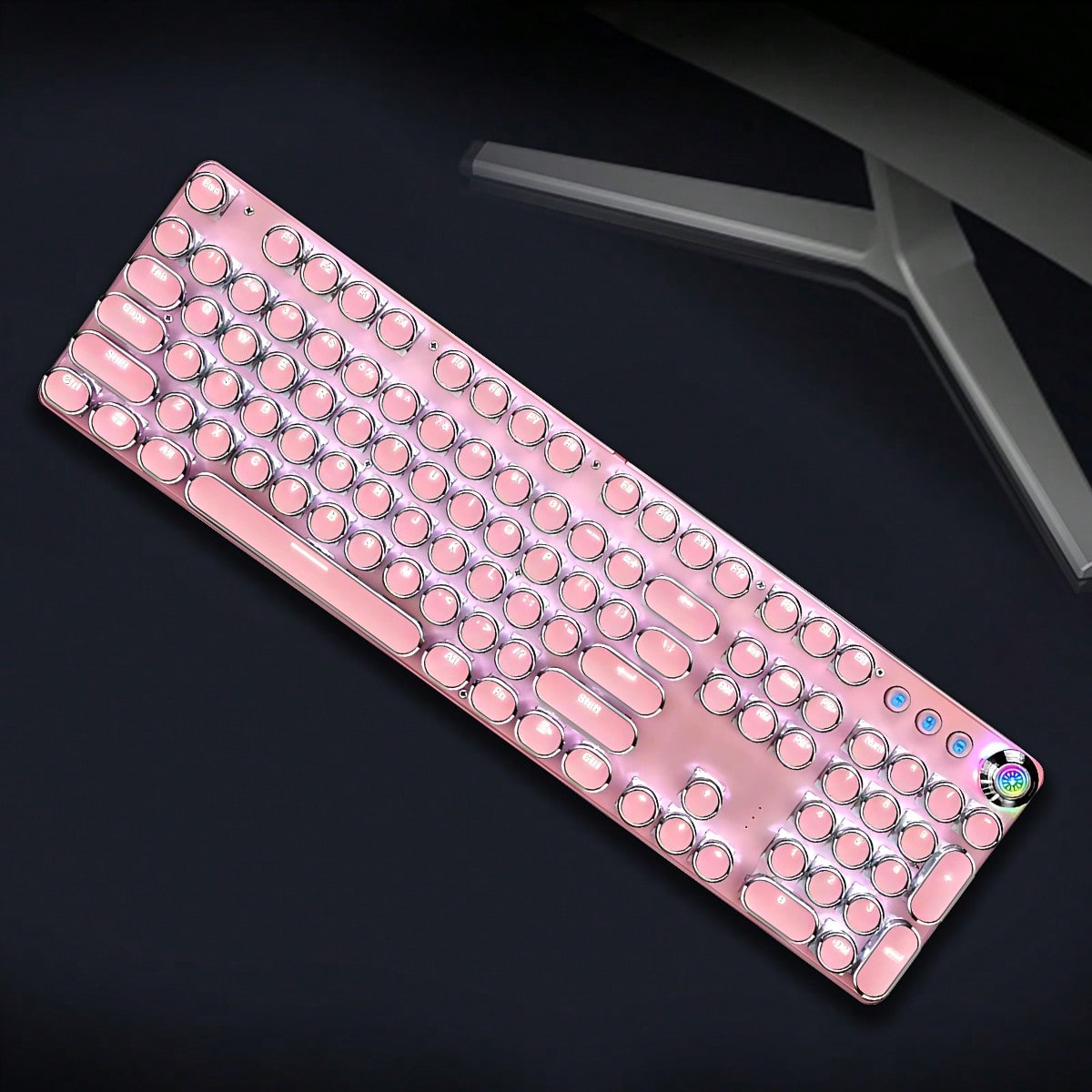 Typewriter Style Mechanical Ga – обзор и цена Keyboard Gaming Blue Switch