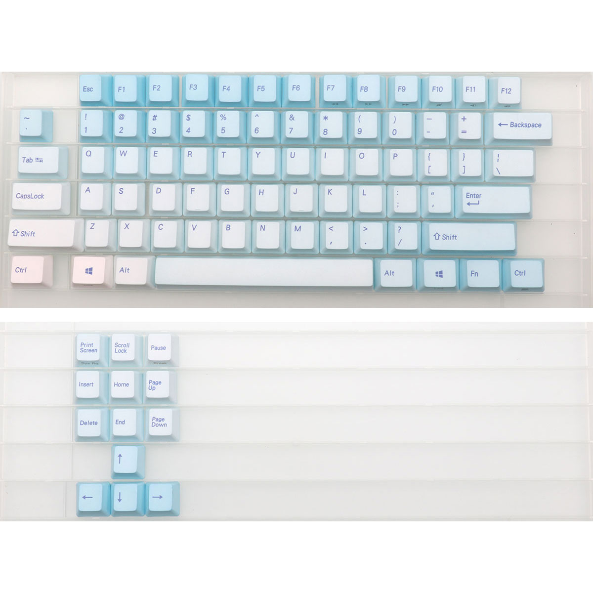 87 Keys Frost Blue Keycaps Che – обзор и цена Keyboard Gaming Blue Switch