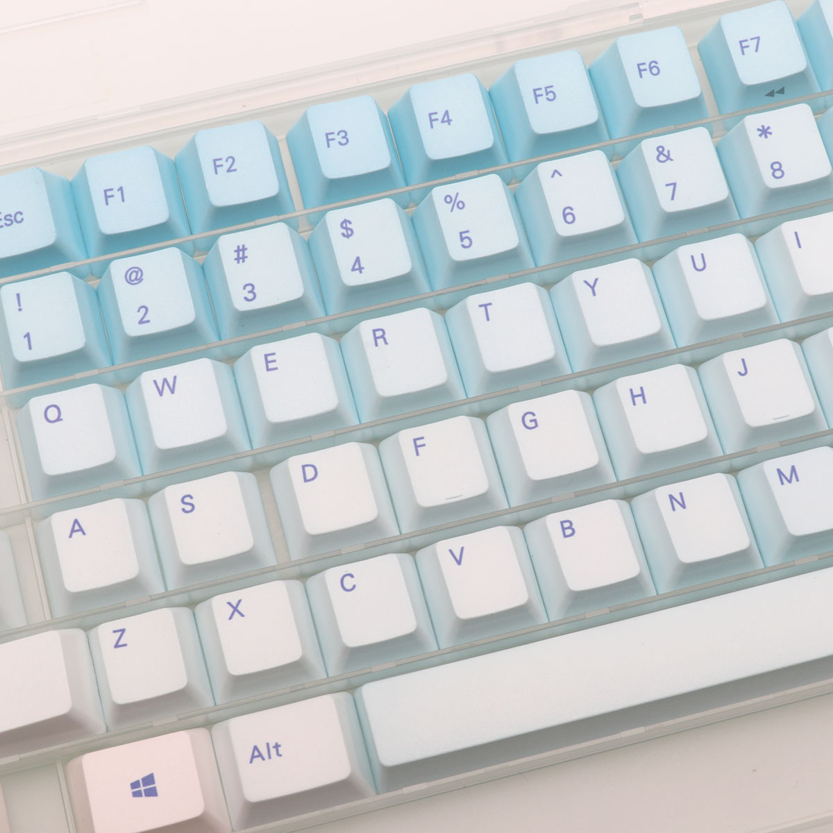 87 Keys Frost Blue Keycaps Che – обзор и цена Keyboard Gaming Blue Switch