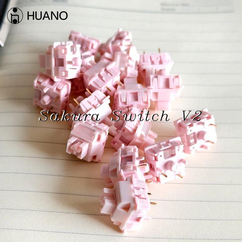 HUANO Sakura V2 Switch 5-Pins  – обзор и цена Gaming Keyboard Mini Mechanical
