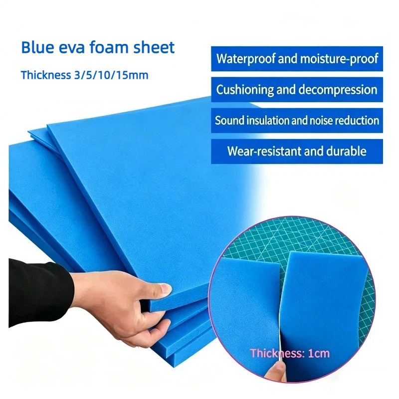 1pc Thickness 3/5/10/15mm Blue – обзор и цена Pe Foam Sheet