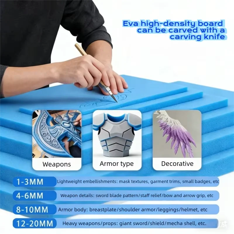 1pc Thickness 3/5/10/15mm Blue – обзор и цена Pe Foam Sheet