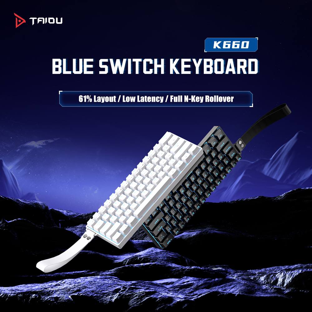 TAIDU K660 61 Keys Mechanical  – обзор и цена Keyboard Gaming Blue Switch
