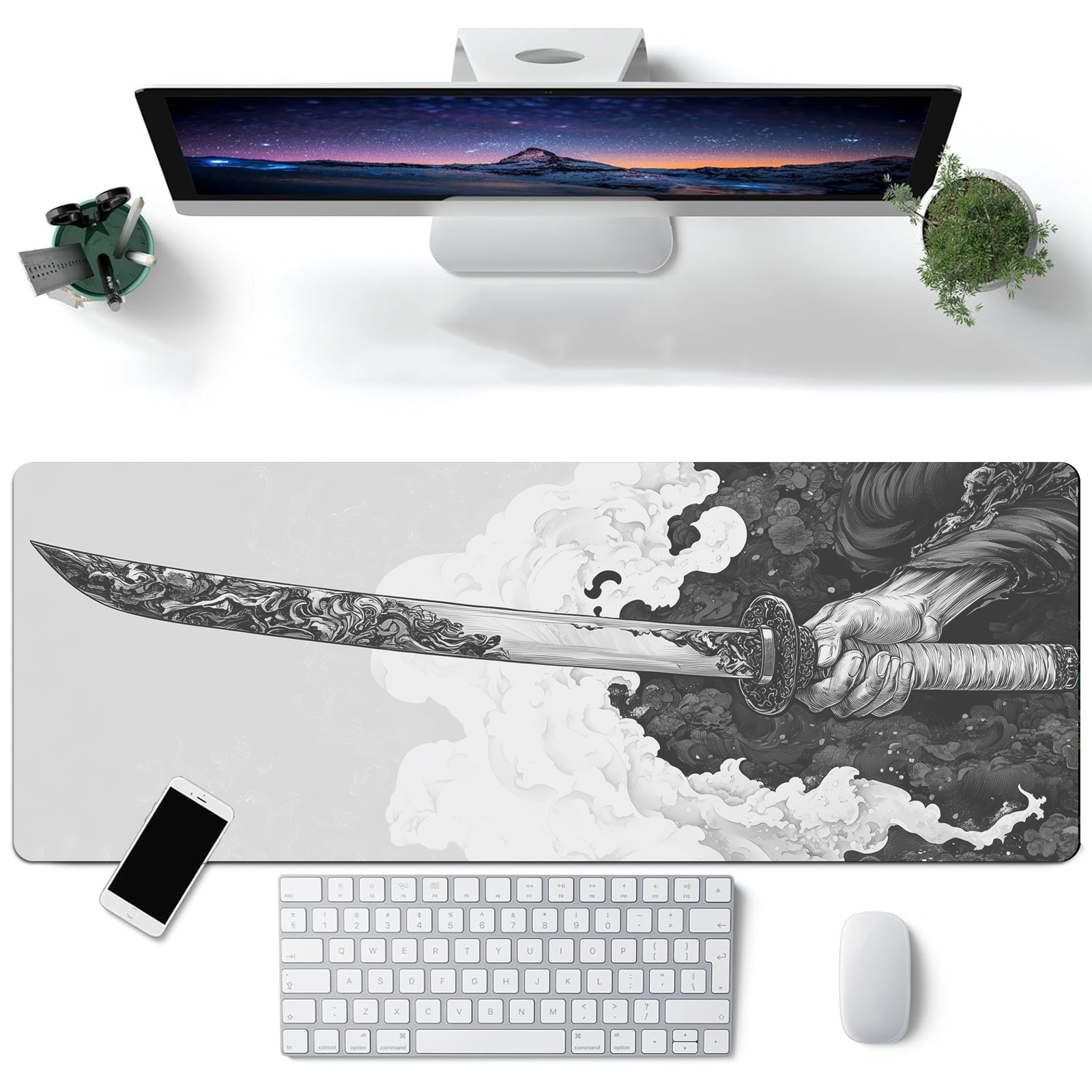 Black And White Comic Wind Swo – обзор и цена Gaming Keyboard And Mouse