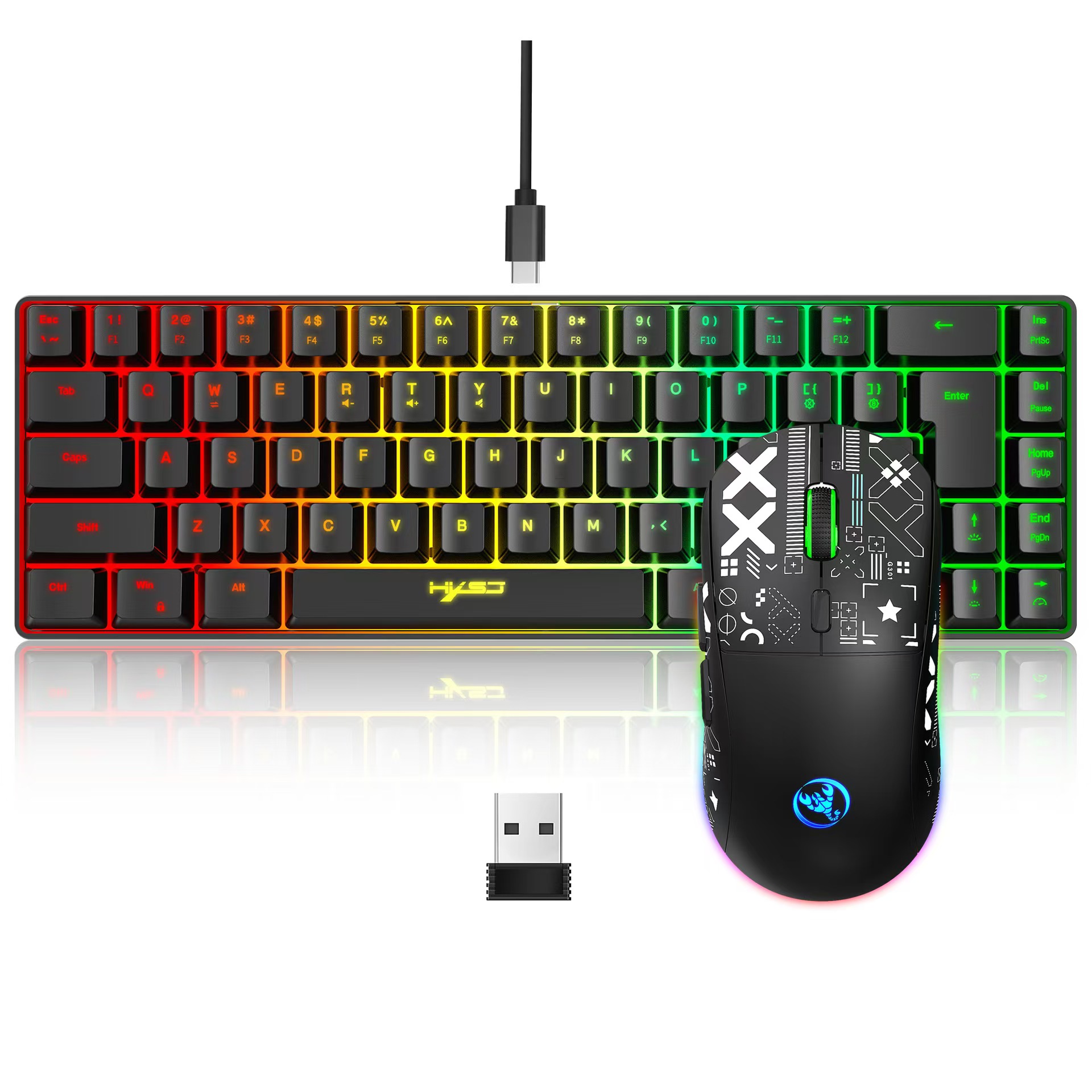 60% gaming Keyboard and mouse  – обзор и цена Keyboard Mouse Bundle Gaming