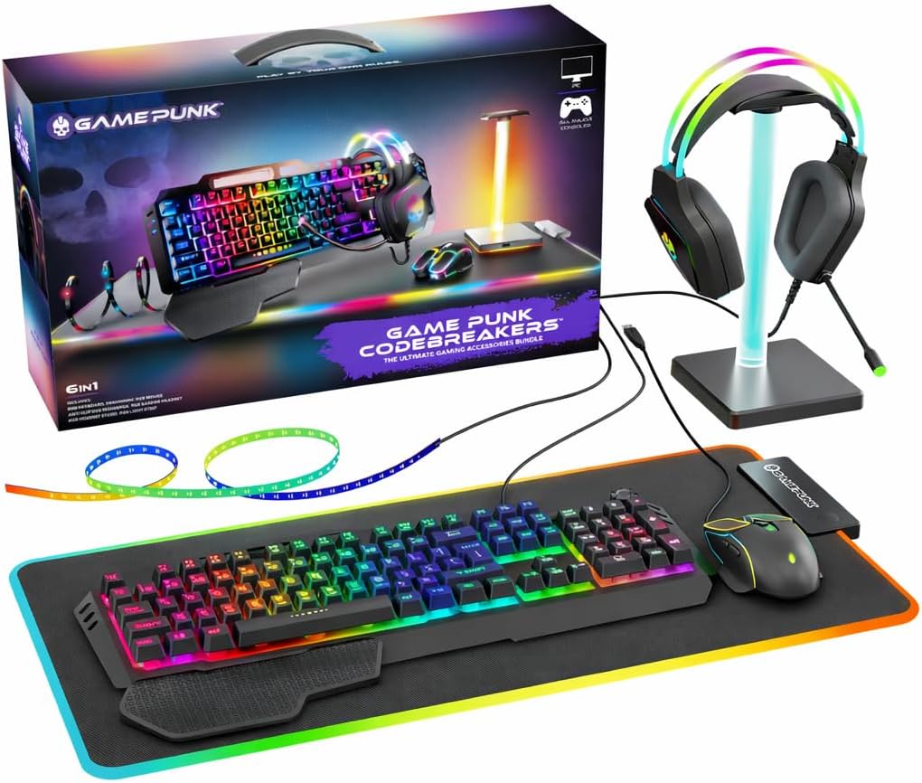 6-Piece RGB Gaming Bundle: Mec – обзор и цена Keyboard Mouse Bundle Gaming
