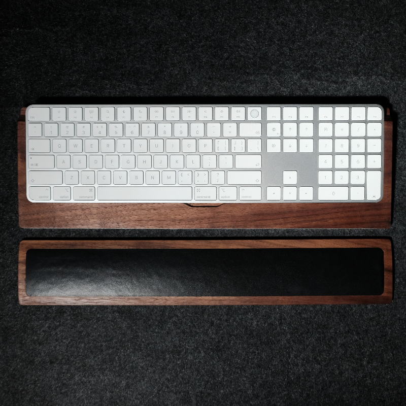 Woody Cowhide Palm Rest for Me – обзор и цена Gaming Keyboard Hand