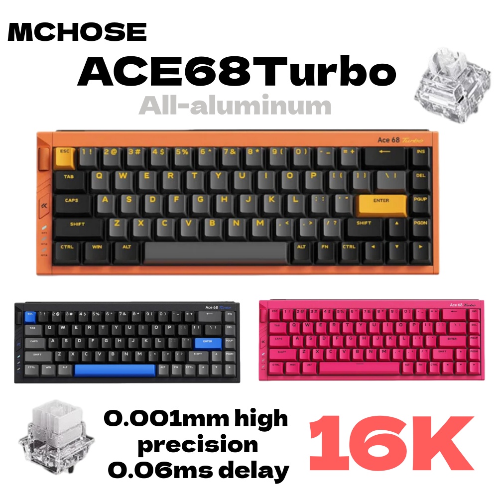 MCHOSE Ace68 Turbo 16k Magneti – обзор и цена Gaming Keyboard Expensive