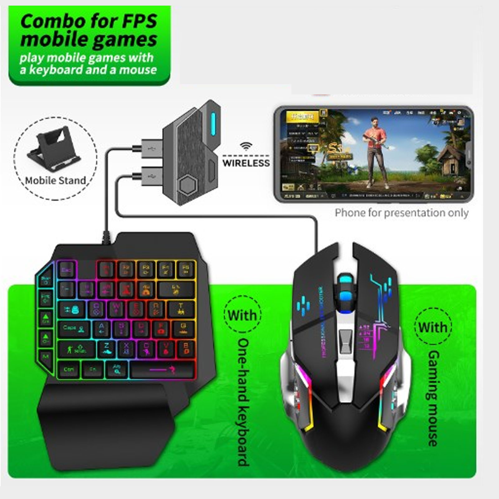 Mobile Game Combo Pack Bluetoo – обзор и цена Gaming Keyboard And Mouse