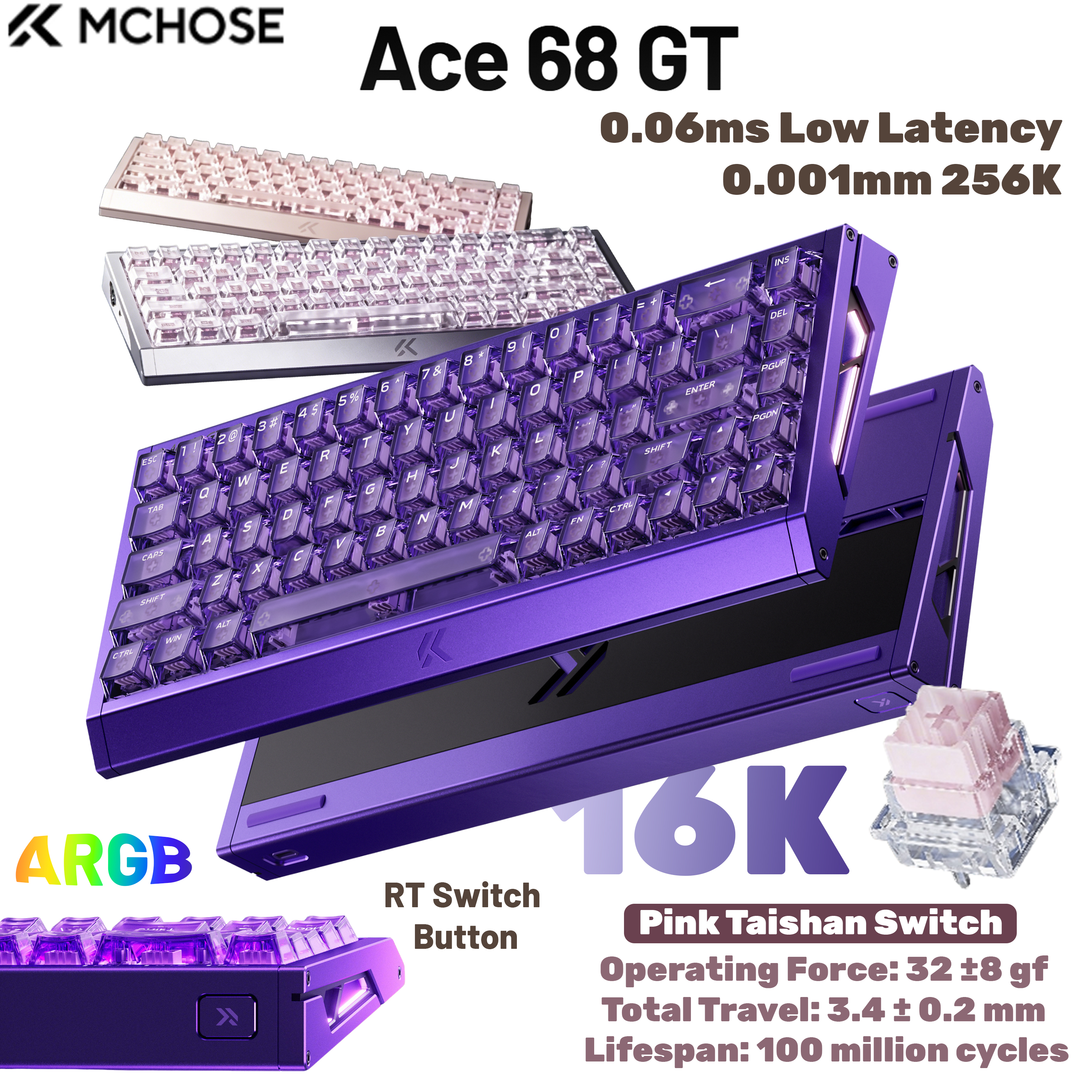 MCHOSE Ace 68 GT Aluminum Allo – обзор и цена Aluminum Case 65