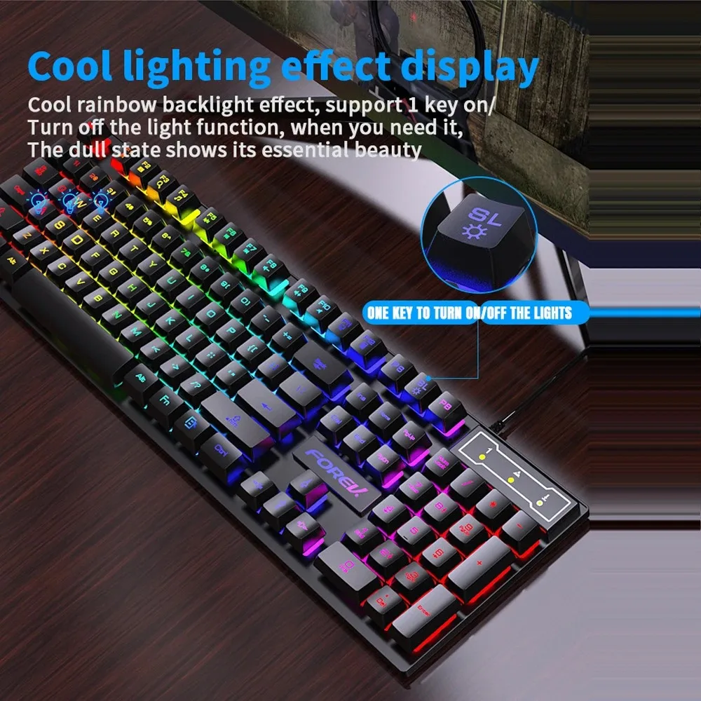 104 key Backlit Mechanical Key – обзор и цена Keyboard Mouse Bundle Gaming