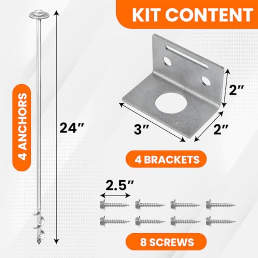 Ground Anchors Screw In - 24 S – обзор и цена Stabilizer Screw In