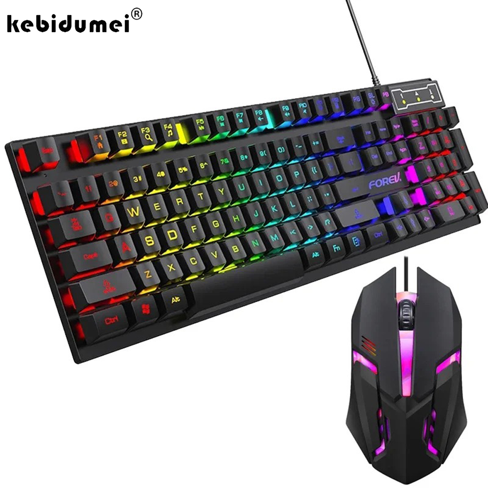 Kebidumei 104 key Backlit Mech – обзор и цена Keyboard Mouse Bundle Gaming