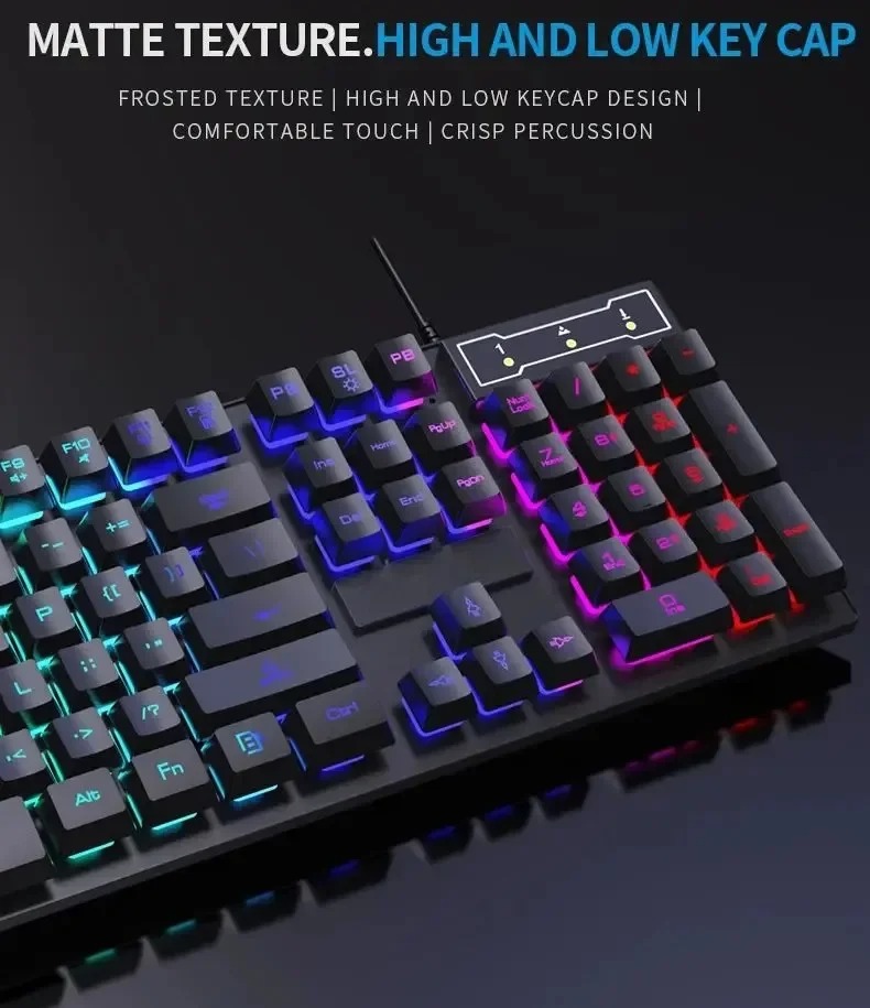 Kebidumei 104 key Backlit Mech – обзор и цена Keyboard Mouse Bundle Gaming