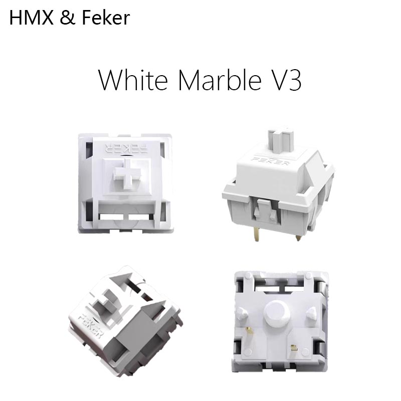 HMX Feker White Marble V3 Hot  – обзор и цена Gaming Keyboard Mini Mechanical