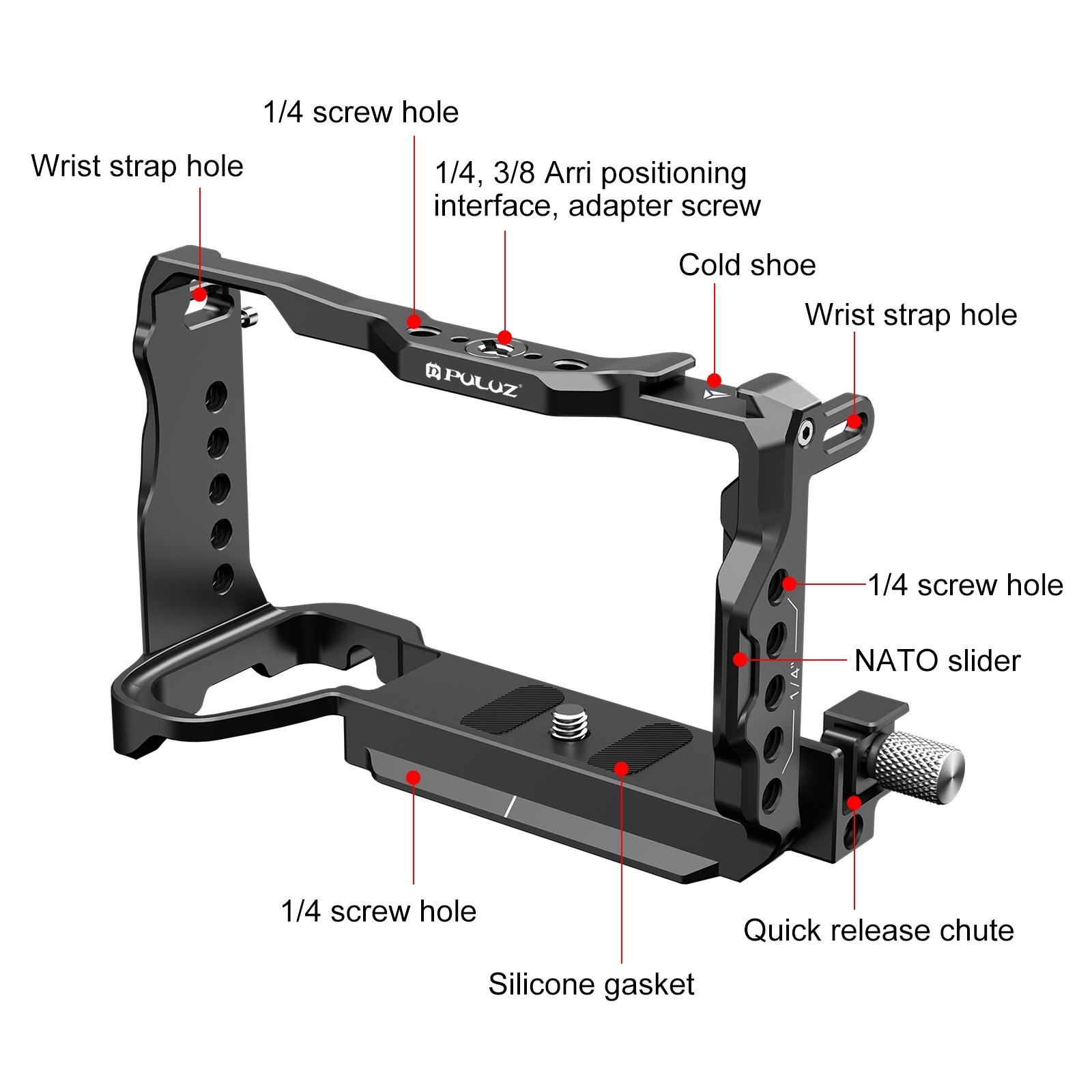 PULUZ for Sony A6700 Metal Cam – обзор и цена Stabilizer Screw In