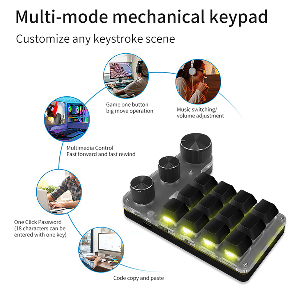 Bluetooth Programming Macro Cu – обзор и цена Gaming Keyboard Mini Mechanical