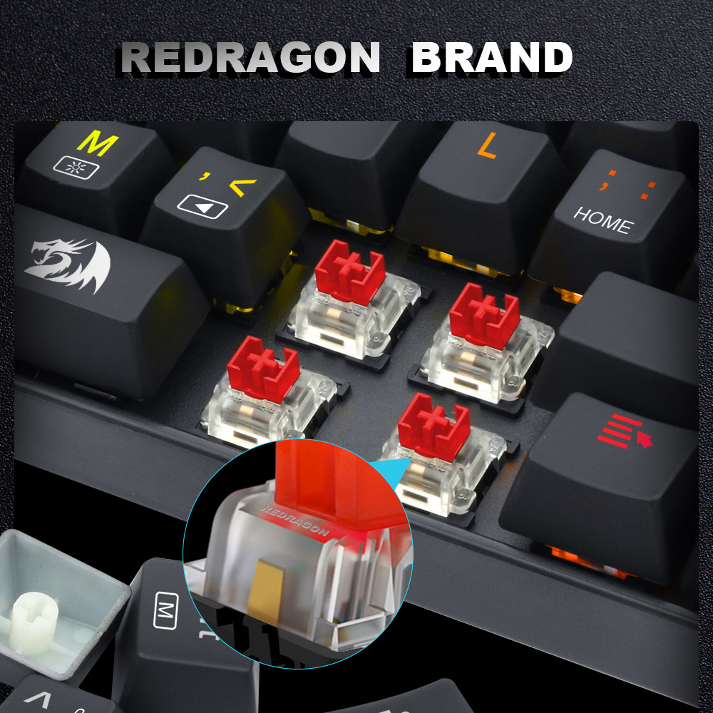 REDRAGON SMD RGB MX switch 3Pi – обзор и цена Keyboard Gaming Blue Switch