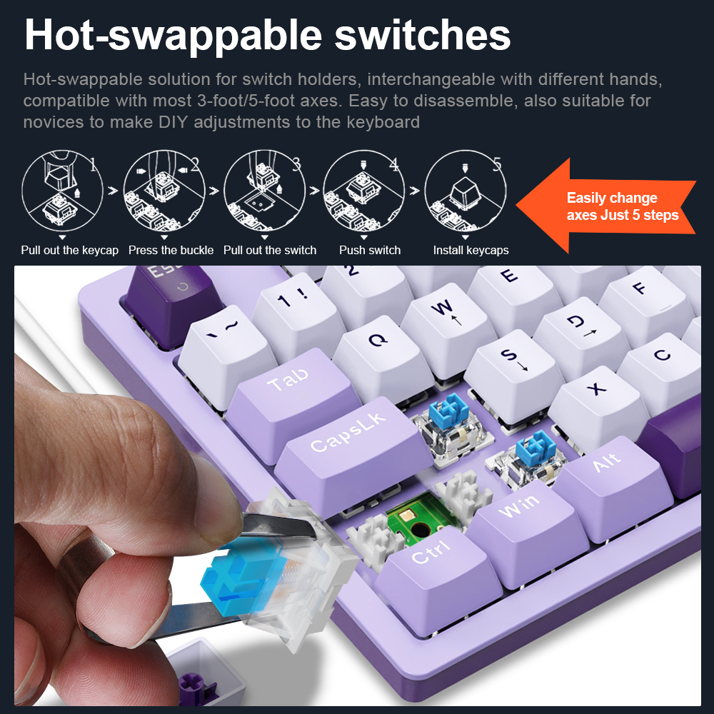 E-YOOSO Z94 USB Mechanical Gam – обзор и цена Keyboard Gaming Blue Switch